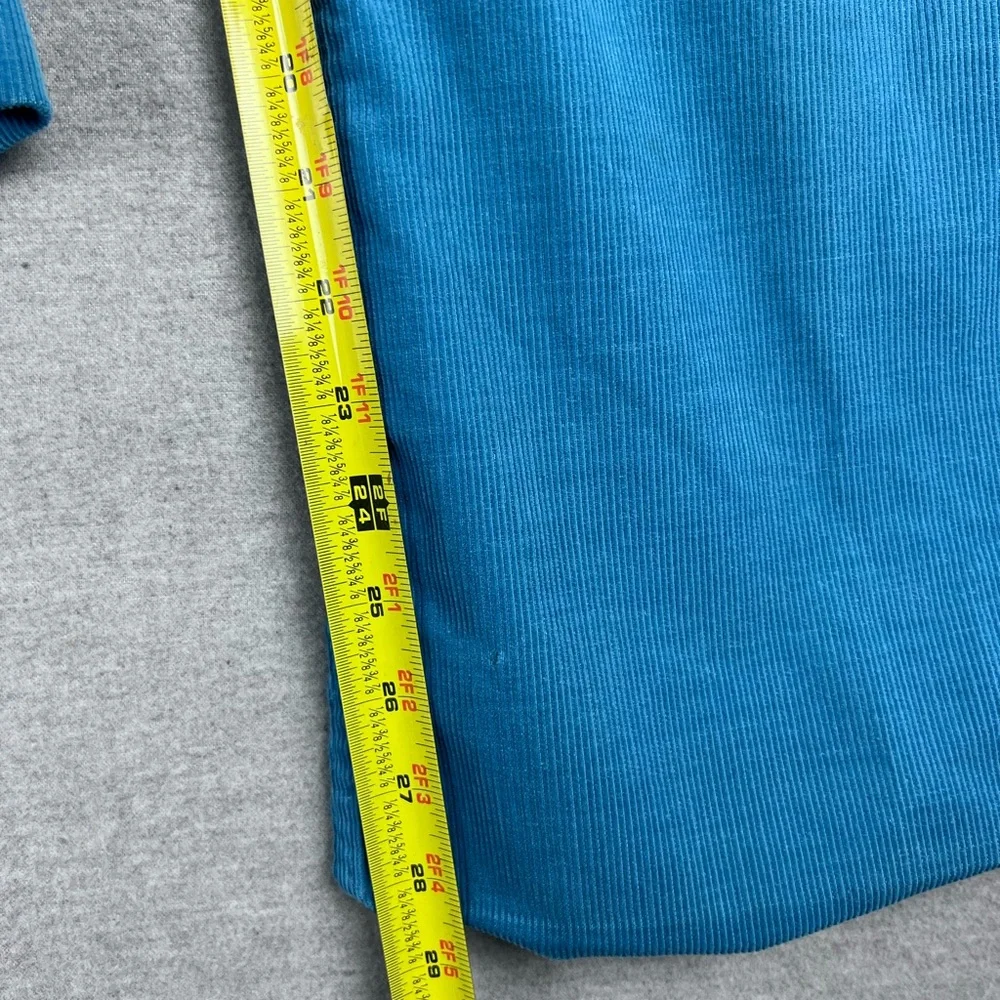 Vintage Levis 646 Bell Bottom Corduroy Pants Blue White‎ Tab 70s Flare 30x30